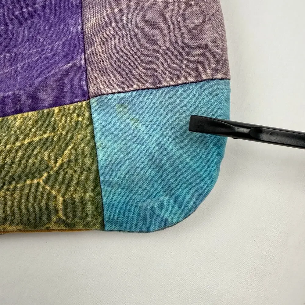 Vintage Patchwork Cotton Crossbody Bag Boho Hippie Festival Peace Swirls